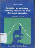Statistik untuk biologi, farmasi, kedokteran, dan ilmu Yang bertautan
