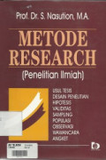 Metode Research : (Penelitian Ilmiah)
