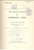The National Income of Communist China