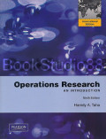 OPERATION RESEARCH: AN INTRODUCTION NINTH ED