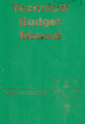 Technical budget manual