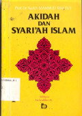 AKIDAH DAN SYARI'AH ISLAM