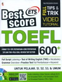 Best Score TOEFL 600+
