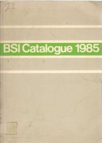 BSI Catalogue 1985