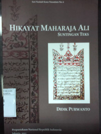 Hikayat Maharaja Ali , Suntingan Teks