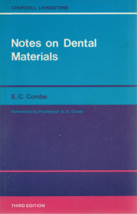 Notes On Dental Material, 6e (E.C. COMBE)