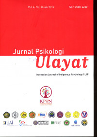 [Journal] Jurnal Psikologi ULAYAT : Indonesian Journal of Indigenous Psychology / IJIP (Vol.4, No.1 /Juni 2017)