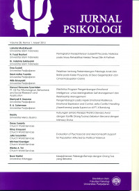 [Jurnal] Jurnal Psikologi (vol 28 No 1 Maret 2015)
