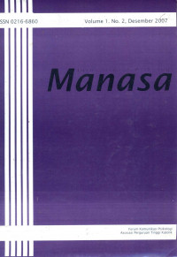 [Jurnal] Manasa : Jurnal Ilmiah Psikologi (Vol. 1, No. 2, Desember 2007)