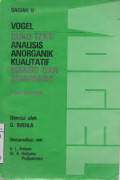 Buku teks analisis anorganik kualitatif makro dan semimikro (bagian II).