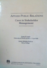 Applied Public Relations : Cases in Stakeholder Management