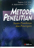 Metode penelitian : suatu pemikiran dan penerapan