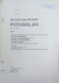 Metode dan aplikasi peramalan