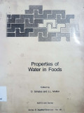Properties of water in foods