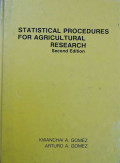 Statistical procedures for agricultural research