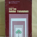Daftar nama tanaman