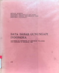 DATA DASAR GUNUNGAPI INDONESIA Catalogue of references on Indonesian volcanoes with eruptions in historical time