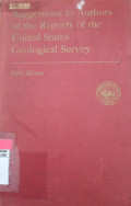 Suggestions to Authors of the Reports of the United States Geological Survey
