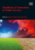 Handbook of Innovation in Public Services