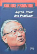 Radius Prawiro Kiprah, Peran dan Pemikiran