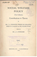 Social welfare policy