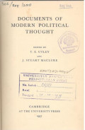 Documents Of Moderen Political Thought