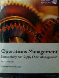 OPERATIONS MANAGEMENT: SUSTAINABILITY ANG SUPPLY CHAIN MANAGEMENT