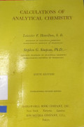 Calculation Of Analytical Chemistry