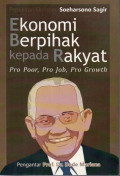 Ekonomi berpihak kepada rakyat