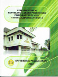 Pedoman Umum Penyelenggaraan Pendidikan Fakultas Pertanian Tahun Akademik 2013/2014
