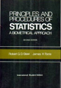 Principles and procedures of statistics a biometrical approach