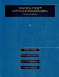 Business policy : managing strategic processes