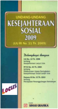 UNDANG-UNDANG KESEJAHTERAAN SOSIAL 2009 (UU RI No. 11 Th. 2009)