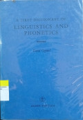 A First Dictionary of Linguistics and Phonetics