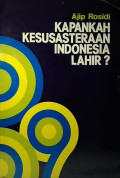 Kapankah Kesusastraan Indonesia Lahir