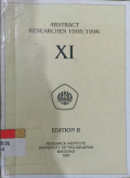 Abstract Reasearches 1995/1996 XI
