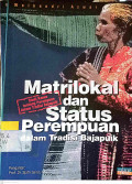 Matrilokal dan Status Perempuan dalam Tradisi Bajapuik Studi Kasus Tentang Perempuan dalam Tradisi Bajapuik