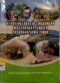 Kearifan Lokal di Lingkungan Masyarakat Tengger Pasuruan Jawa Timur