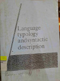 Languange Typology and Syntactic Description