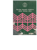 Tipe - tipe Semantik Adjektiva dalam Bahasa Jawa