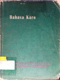 Bahasa Karo