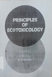 Principles of ecotoxicology SCOPE 12
