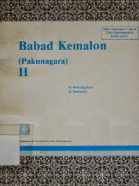 Babad Kemalon ( Pakunagara ) II