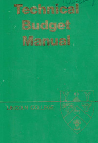 Technical budget manual